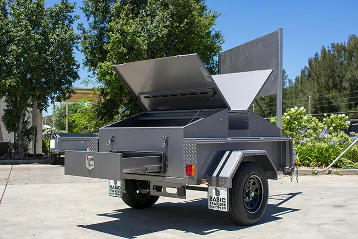 7x5 Open BBQ Trailer